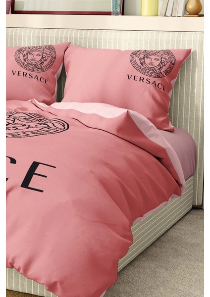 Marka Nevresim Takımı Çift Kişilik Pamuklu Saten Kumaş 6 Parça 3D Dijital Baskı Duvet Cover Set Model NO:118 modelleri