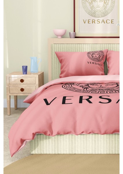 Marka Nevresim Takımı Çift Kişilik Pamuklu Saten Kumaş 6 Parça 3D Dijital Baskı Duvet Cover Set Model NO:118 fırsatları