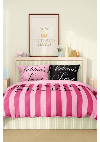 Marka Nevresim Takımı Çift Kişilik Pamuklu Saten Kumaş 6 Parça 3D Dijital Baskı Duvet Cover Set Model NO:130