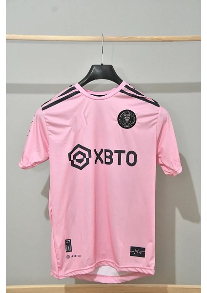 Inter Miami Messi Pembe Çocuk Futbol Forma 2'li Set Forma ve Şort