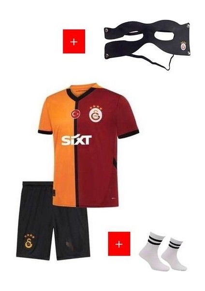 Victorr-Osimhenn Çocuk Parçalı Forması (Forma Şort Çorap Maske) 4 Lü Set Maske Hediyeli