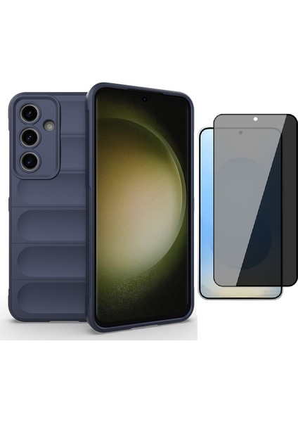 Samsung Galaxy A16 Kılıf Esnek TPU Oyuklu Arka Yüzey Tasarımlı Zore Etnik Silikon Kapak + Hayalet Ekran Koruyucu