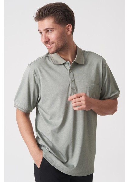 São Paulo 2448 Slim Fit Klasik Polo Yaka Pamuklu Likralı T-Shirt .çağla modelleri