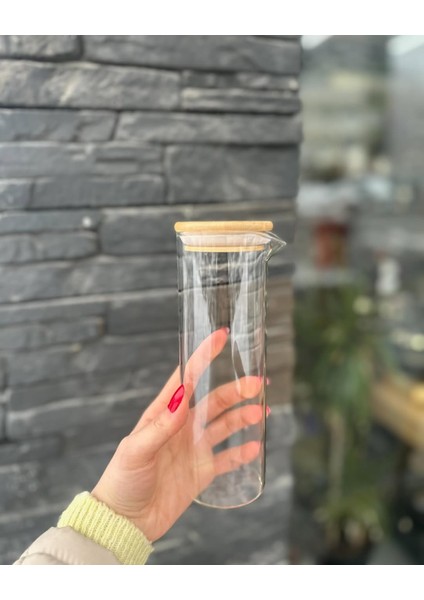 Sızdırmaz Borosilikat Premium 2 Li Ahşap Bambu Yağdanlık Set 280ML Sirkelik Yağlık Cam 3 Lü Set Sıvı Yağ, Zeytinyağı Masaüstü, Mutfak, Tezgahüstü, Sosluk