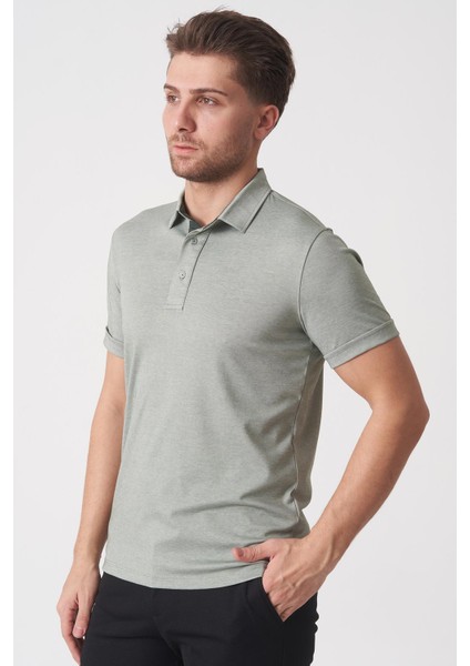 Fortaleza 3153 Slim Fit Pamuklu Polo Yaka T-Shirt Çağla fiyatları