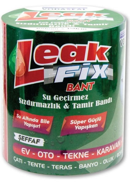 Leakfix Sızdırmazlık ve Tamir Bandı 100 mm - 150 Cm. - Şeffaf