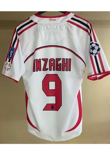 Filippo Inzaghi 06/07 Deplasman Retro Beyaz Forma