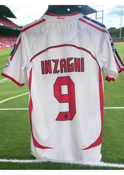 Filippo Inzaghi 06/07 Deplasman Retro Beyaz Forma