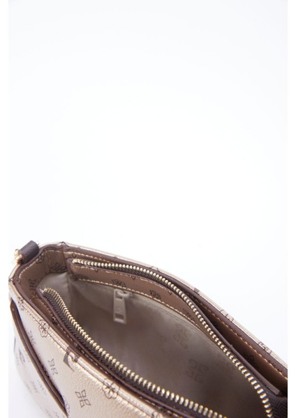 Altın Monogram Kadın Omuz Çantası 05PO23Y1725 fırsatları