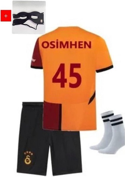 2024/2025 Parçalı Iç Saha Victor Osimhen Çocuk Forması Forma Şort Çorap Maske