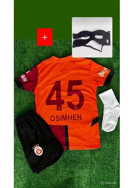 2024/2025 Parçalı Iç Saha Victor Osimhen Çocuk Forması Forma Şort Çorap Maske