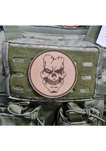 Kuru Kafa No:2 - Deri Peç - Arma - Askeri Patch