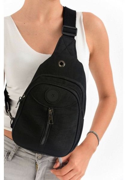 Kadın Krinkıl Body Bag Çapraz Göğüs Ve Omuz Çantası