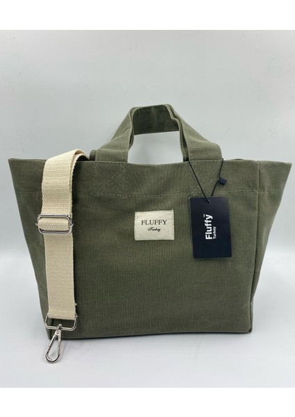 Green Tea Mumlu Kanvas Su Geçirmez Omuz El Çantası Lise Ve Üniverste Okul Çantası(En:28 Boy:25) fiyatları