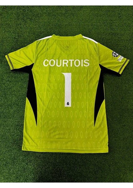 Özel Tasarım Thibaut Courtois Yeni Sezon 2024/25 Çocuk Kaleci Forması (Forma-Şort-Çorap)