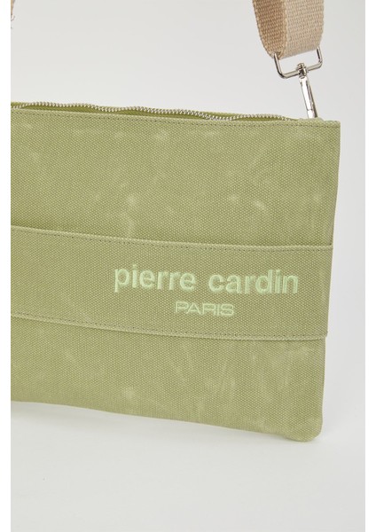 Defne Yeşili Mumlu Kanvas Kadın Omuz Çantası 05PO23Y3500 fırsatları