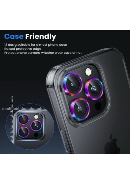 IPHONE 16 Pro / 16 Pro Max Uyumlu Tempered Glass Kamera Lens Koruyucu fiyatları