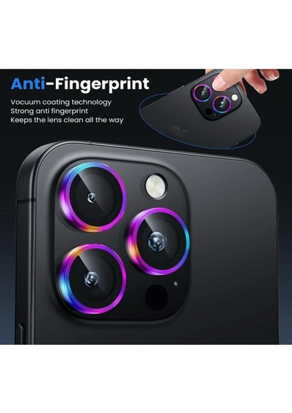 IPHONE 16 Pro / 16 Pro Max Uyumlu Tempered Glass Kamera Lens Koruyucu modelleri