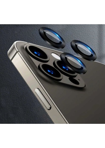 IPHONE 11 Pro / 11 Pro Max / 12 Pro Uyumlu Tempered Glass Kamera Lens Koruyucu