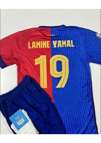 2024/25 Fc./barça./ Lamine Yamal Iç Saha Çocuk Forması 3'lü Set Spor T-Shirt