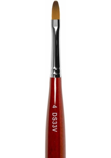 DS33V Kapaklı Sentetik Jel Fırça 8mm No:4