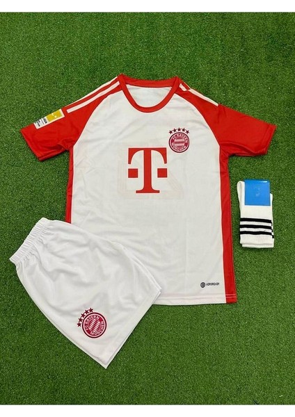 Bayern Münih S.boey Yeni Sezon Beyaz Çocuk Futbol Forması 2023/24 Forma Şort Çorap fiyatları