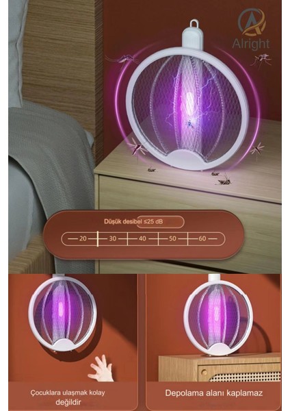 Yeni Nesil Beyaz Şarjlı Sivrisinek ve Haşere Raketi Sinek Cız Sineklik Aleti (Fly Killing) fiyatları