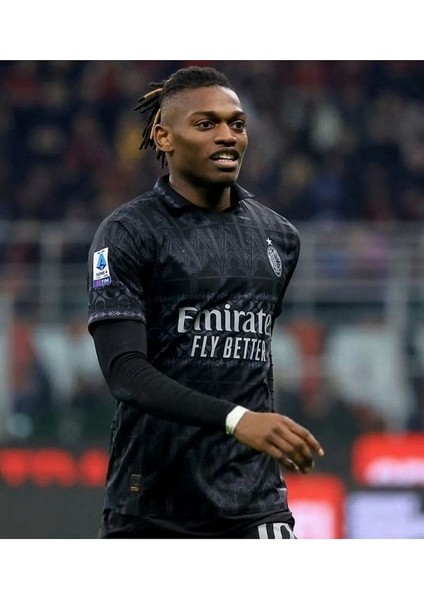 A.c M.i.l.a.n 2023/24 Yeni Sezon Rafa Leao Alternatif Forması (Black Thırd Shırt)