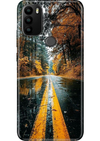 General Mobile Gm 21 Pro Kılıf Baskılı Esnek Silikon Kapak Korku Yolu