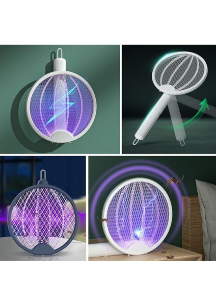 Asılabilen ve Masaüstü Olabilen 2W Sinek Öldürücü Mor Işıklı Raket (5067) fırsatları