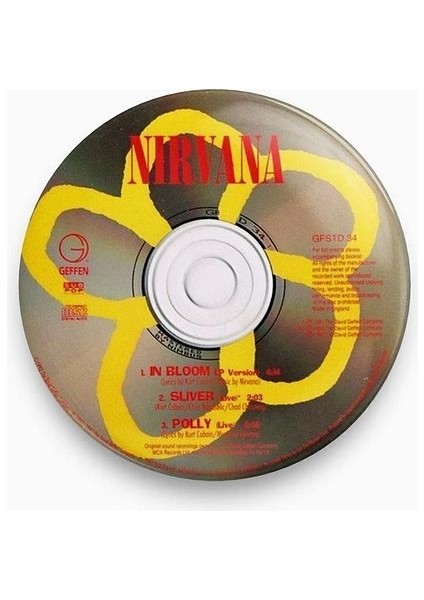 Nirvana In Bloom CD Sarı Çiçek Rozet