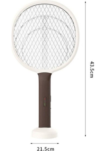 Buffer® Şarjlı Sinek Öldürücü Masaüstü Standlı,mor Işık 43CM Sinek Kovucu Raket