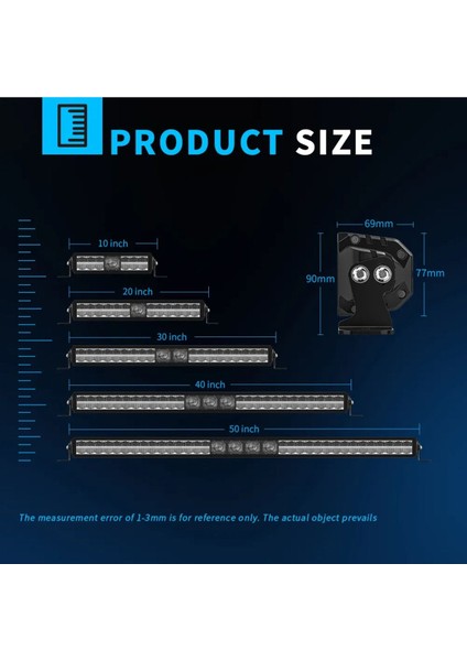 30 cm Off Road LED Bar Pozisyon Lambalı Tampon Tepe Panjur Içi Kaput Çalışma Lambası - Premıum Ürün fırsatları