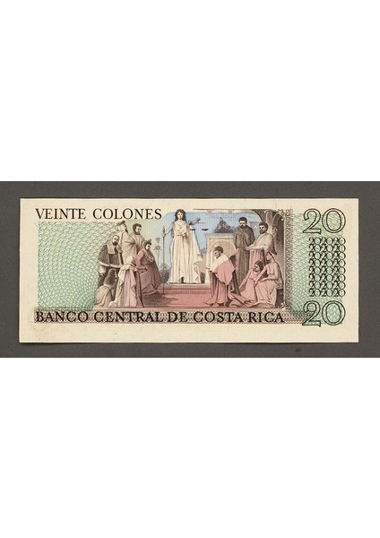 Costarıca Kostarika 20 Colones 1981 Çil Banknot