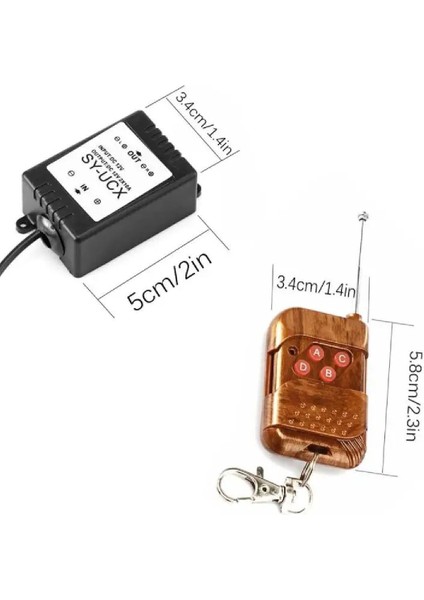 10 Adet 12 Modlu Ahşap Kumandalı Flaş Çakar Modülü Sis Modülü