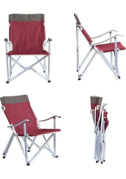 Dachuan Katlanır Kamp Sandalyesi Bordo modelleri