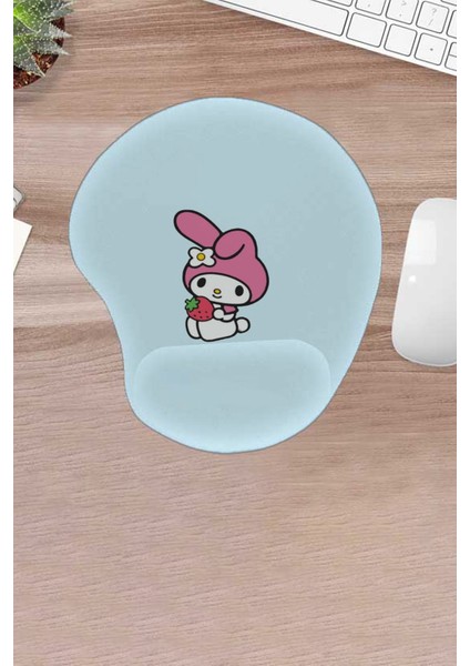 Damla, Bilek Destekli Konforlu Mousepad, Baskılı, Bilgisayar Laptop Aksesuarı