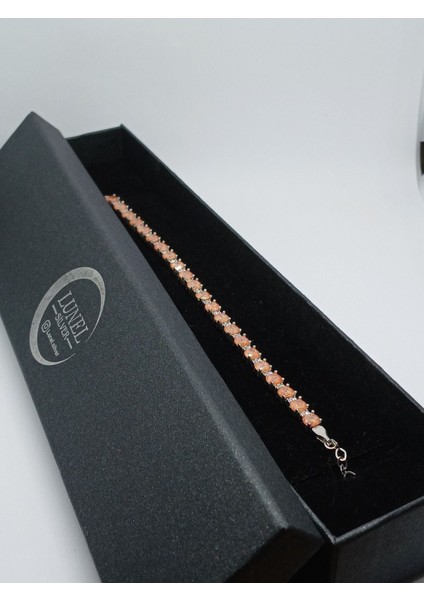 Simli Taşlı 925 Ayar Gümüş Bileklik – Şık ve Parlak Tasarım