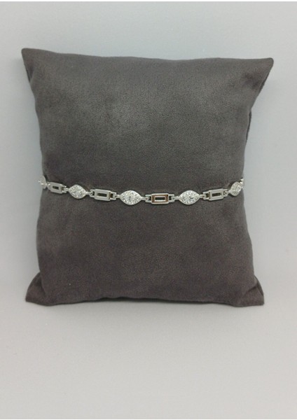 925 Ayar Damla Taşlı Gümüş Bileklik - Şık ve Zarif Takı Kadın ve Erkek Için fiyatları