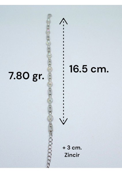 925 Ayar Damla Taşlı Gümüş Bileklik - Şık ve Zarif Takı Kadın ve Erkek Için modelleri