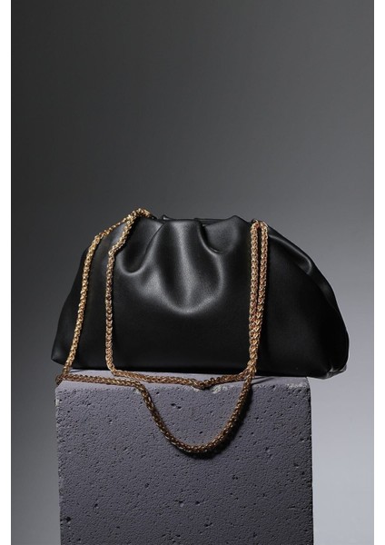 Siyah Kadın Zincirli Omuz Çantası fiyatları