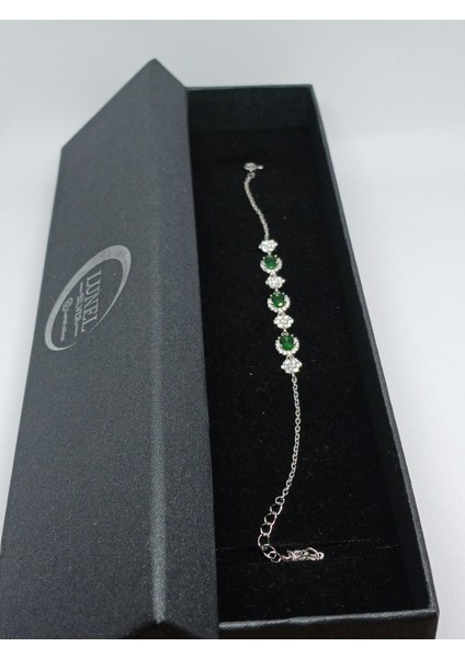 925 Ayar Gümüş Çiçekli Renkli Taşlı Kadın Bileklik – Zarif ve Şık Tasarım modelleri