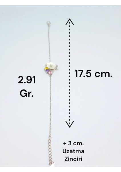 Manolyalı Gümüş Bileklik - Zarif ve Şık Tasarım, 925 Ayar Gümüş, Hediyelik Takı fırsatları