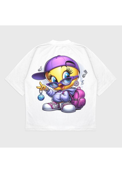 Oversize 'tweety' Baskılı T-Shırt modelleri