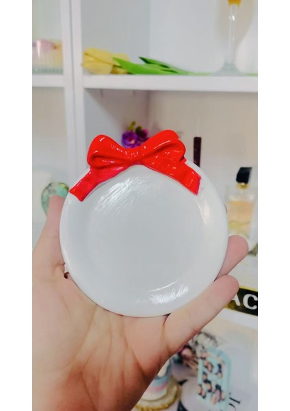 Elyapımı Dekoratif Mum & Takı Tabağı/ Handmade Decoratıve Candle & Jewellry Tray (Stoneware)