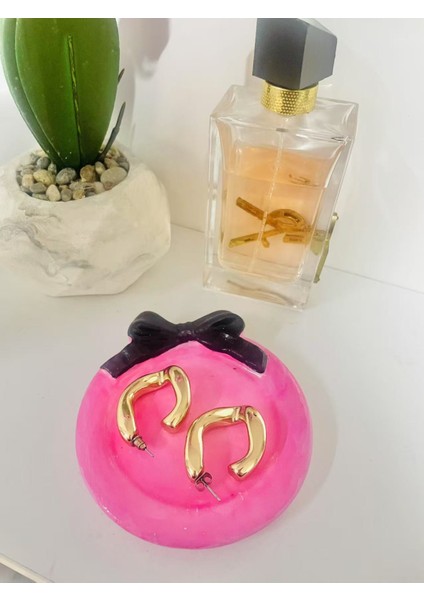 Elyapımı Dekoratif Mum & Takı Tabağı/ Handmade Decoratıve Candle & Jewellry Tray (Stoneware) fiyatları