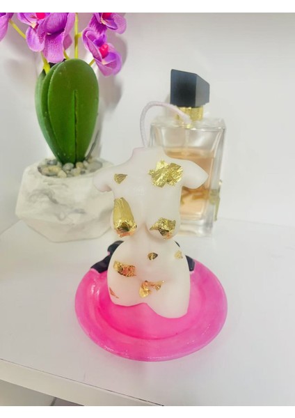 Elyapımı Dekoratif Mum & Takı Tabağı/ Handmade Decoratıve Candle & Jewellry Tray (Stoneware) modelleri