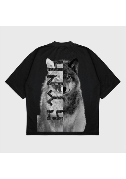 Oversize 'kurt' Baskılı T-Shırt modelleri