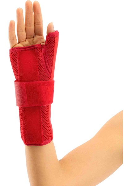 Statik Baş Parmak Destekli El Bilek Splinti Airtex Kırmızı