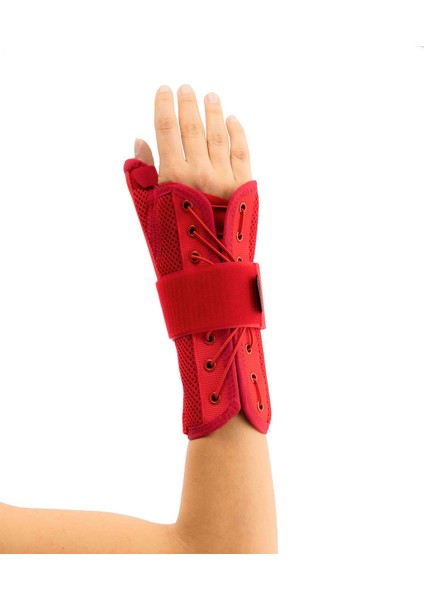 Statik Baş Parmak Destekli El Bilek Splinti Airtex Kırmızı fiyatları